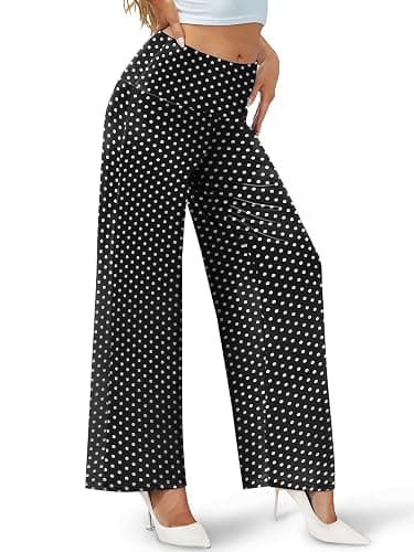Arolina Women's Stretchy Wide Leg Palazzo Lounge Pants Casual Comfy High Waist Palazzo Pants thumbnail 4