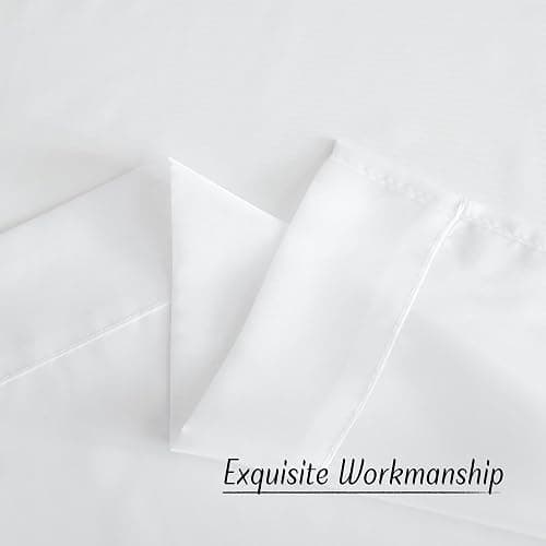 NICETOWN White Sheer Curtains 84 inches Long with Eyelet, Sheers Window Curtains 2 Panels Privacy Light Filtering Voile Grommet Top Drapes for Living Room/Hotel Rideaux (2 Pcs, 54 Wide, White) thumbnail 7
