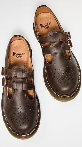 Dr. Martens Women's 8065 Mary Jane Loafers, Dark Brown Crazy Horse, 11 Medium US thumbnail 4