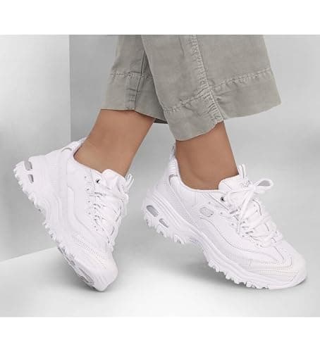 Skechers Womens D'Lites Fresh Start Memory Foam Lace-up Sneaker thumbnail 2