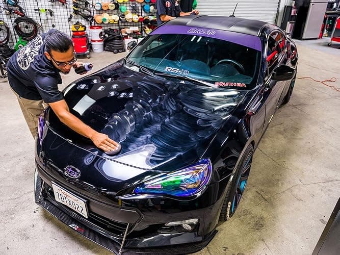 Chemical Guys Black Light Hybrid Radiant Finish - Premium Glaze and Sealant for Black and Dark Colored Cars - Enhances Depth, Gloss and Protection on Cars, Trucks, SUVs and More, 16 fl oz Bottle thumbnail 4