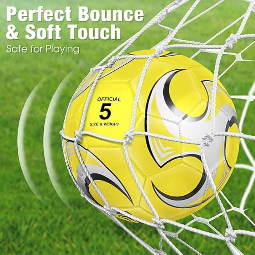Supervitae 12 Pack Soccer Balls for Teen Adult Bulk Deflated Soccer Balls with Pump Outdoor and Indoor Training Practice Football for Back to School Sports Game Birthday Gift Party thumbnail 5
