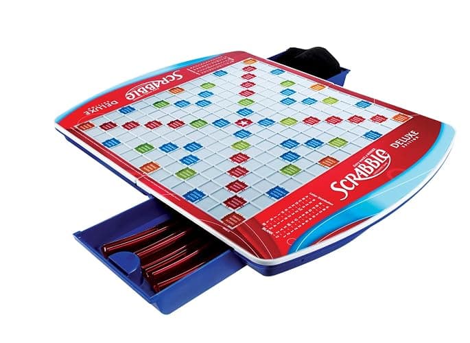 Hasbro Gaming Scrabble Deluxe Edition Board Game, (Amazon Exclusive) - Image 1