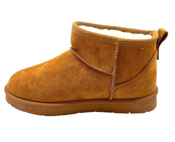 sole london LADIES WOMENS FLAT ANKLE WARM FAUX FUR LINED WINTER SNUGGSLIP ON SHOES BOOTS thumbnail 4