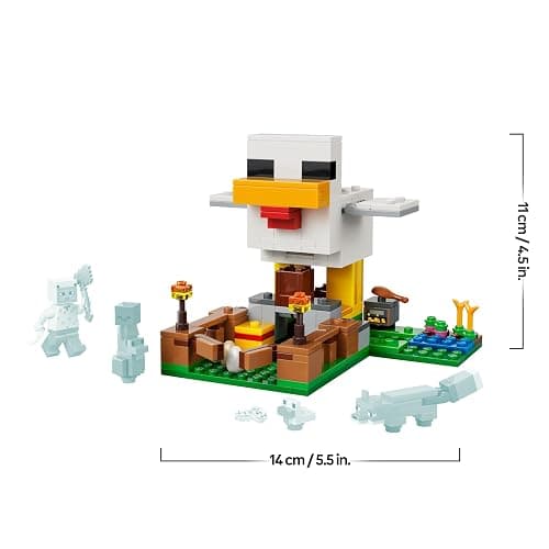 LEGO Minecraft Hühnerfarm - Spielzeug zum Bauen mit Hühner Fan Minifigur, Baby Zombie und Fuchs Figuren - Set mit Minecraft Figur - Ostergeschenke für Jungen und Mädchen ab 7 Jahren - 21585 thumbnail 3