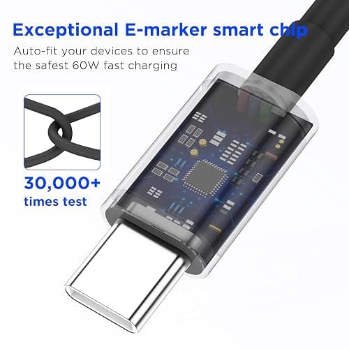 iPhone 17 16 15 Charger Fast Charging,2Pack 20W Apple iPad USB C Wall Chrager Block with 6FT USB C to C Cable for iPhone 17/Pro/Pro Max/17 Air/ 16/16 Pro/16 Pro Max/15/Plus/Pro/Pro Max (Black) thumbnail 4