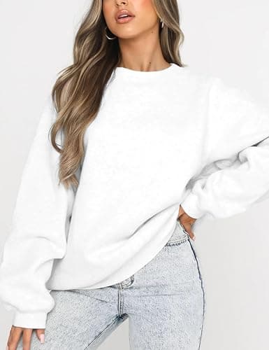 Orchidays Women's Casual Crewneck Sweatshirt Long Sleeve Loose Fitting Pullovers Fall Tops thumbnail 2