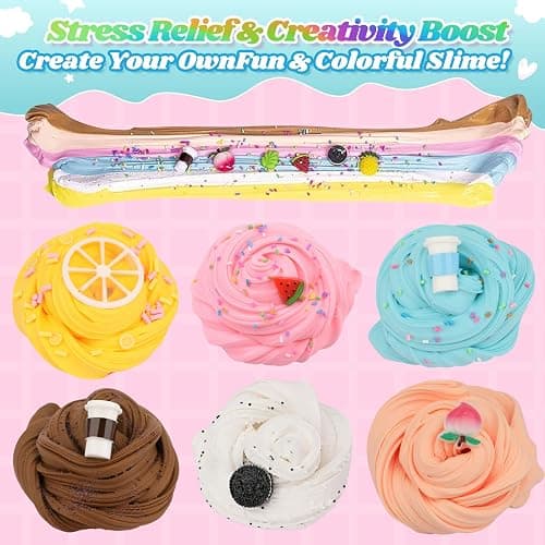 6 Pack Butter Slime Kit for Kids, Scented DIY Slime Toys for Girls and Boys Ages 3 4 5 6 7 8 9 10 11 12 Year Old, Cute Preppy Stuff Teen Girls Birthday Gifts Party Favors Stocking Stuffers thumbnail 2