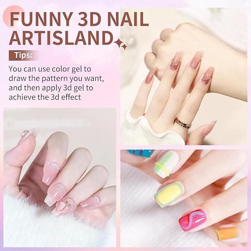 3D Gel Nail Art Sculpting Nail Glue, Sculpting Glue for Hand Modeling Building & Painting & Carving & Extension & Decoration, Soak Off UV/LED Nail Art DIY thumbnail 7