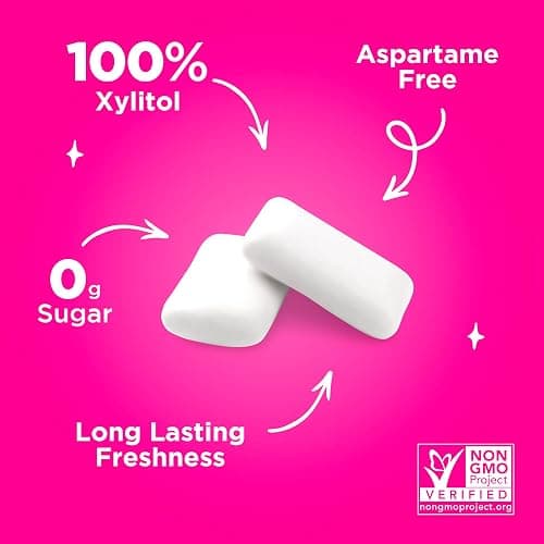 PUR Gum | Aspartame Free Chewing Gum | 100% Xylitol | Variety Pack, Amazon Exclusive, 55 Pieces (Pack of 3) thumbnail 5