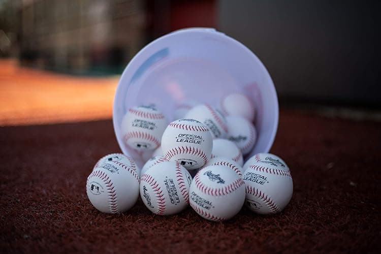 Rawlings | Official League Recreational Use Practice Baseballs | Youth/8U | OLB3 | Bucket | 24 Count thumbnail 7