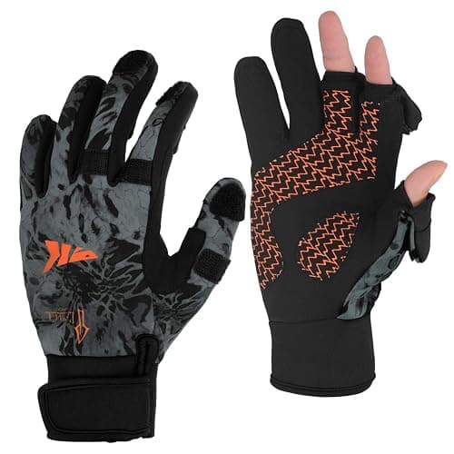 KastKing Mountain Mist Cold Winter Weather Fishing Gloves for Men and Women - Ideal for Ice Fishing, Photography, or Hunting - Image 1