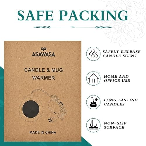 ASAWASA Candle Warmer for Large Jar, Coffee Mug Warmers, Safely Releases Scents Without a Flame, Melt The Candle Quickly, Enjoy Your Warm Coffee Tea. Gifts for Festival Birthday Women Men Mom Dad thumbnail 6