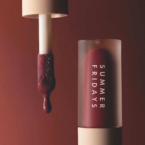Summer Fridays Dream Lip Oil - Hydrating Tinted Lip Gloss Oil - Non-Sticky Formula with Skincare Benefits for Long-Lasting Softness + Shine - Effortless Beauty Gifts - Midnight Berry (0.15 Oz) thumbnail 9