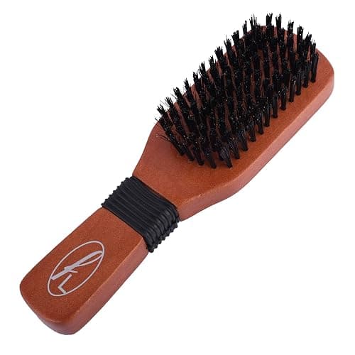 Fine Lines Slick Back Hair Brush – Reduces Frizz & Static, Smooths Flyaways for Sleek Styles – Boar & Nylon Adds Shine – Wooden Handle with Grip – For Women & Men - Image 1