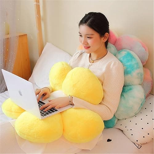 AZCHEN Flower Pillow Patio Furniture Cushions Standard Throw Pillow Home Chair Cushion Decorative Pillow Cushion (11.8inch, Dark Green) - 11.8inch - Dark Green thumbnail 3