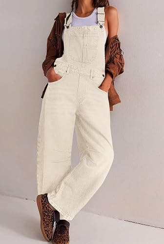 loveimgs Women Y2k Baggy Barrel Jeans Overalls Wide Leg Denim Pants Bib Overalls Jumpsuit Boyfriend Patchwork Jeans thumbnail 6