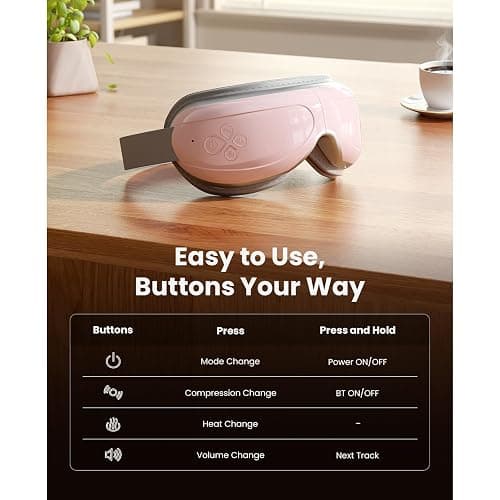 BOB AND BRAD Eye Massager FSA Eligible/HSA Eligible, EyeOasis 2 Temple Massager with Heat, Smart Eye Mask for Migraine with BT Music, Reduce Dry Eyes Improve Sleep, Christmas Gifts for Women Mom Wife thumbnail 4