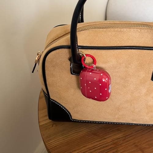 for AirPods Pro 3 Case (2025) with Lock,Cute Retro Red Polka Dot Pattern Vintage Trendy Christmas Protective Girly Cover for Airpod Pro 3 Genetation thumbnail 3