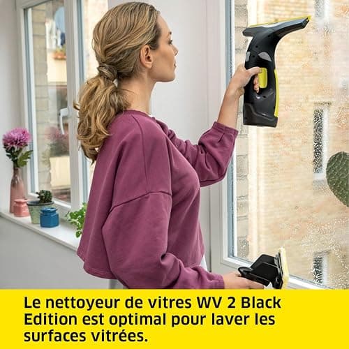 Kärcher Kärcher nettoyeur de vitres wv 2, lave fenêtre sans fil, 2 raclettes incluses, édition spéciale 10 ans +40% d'autonomie thumbnail 2