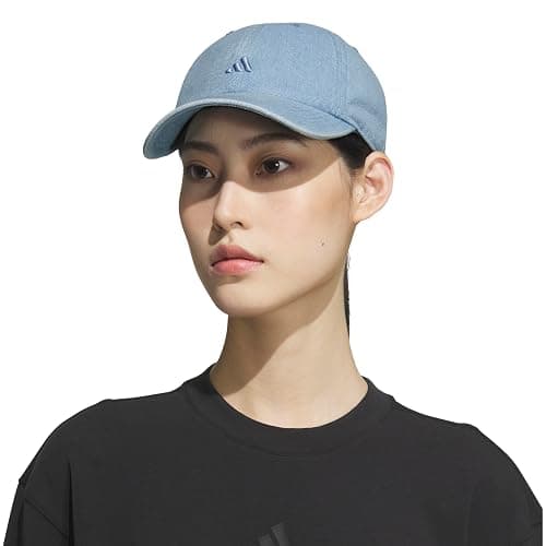 adidas Women's Saturday 3 Baseball Cap – Athletic Relaxed Strapback Hat thumbnail 5