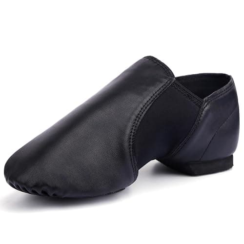 Linodes Unisex 006 PU Leather Upper Slip-on Jazz Shoe for Women and Men's Dance Shoes | Slip-on, PU Leather Upper - Image 1
