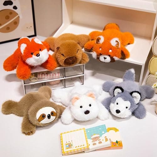 PEACH CAT Capybara Plush 7" Cute Capibara Stuffed Animals Soft Plushies Toys Gifts for Kids Brown thumbnail 8