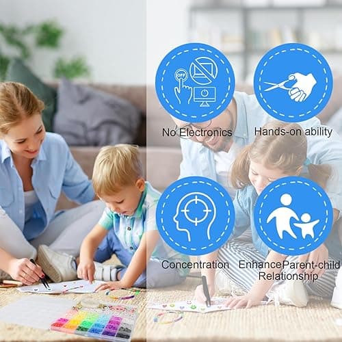 YMSDZHL 6000+PCS Clay Beads Bracelet Making Kit,24 Color DIY Flat Preppy Beads for Friendship Jewelry Making,Polymer Heishi Beads with Charms Gifts for Teen Girls Crafts for Ages 4-12 thumbnail 5