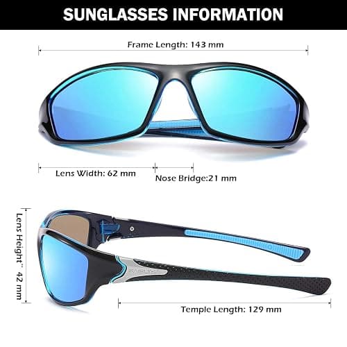 FAGUMA Sports Polarized Sunglasses For Men Cycling Driving Fishing UV400 Protection thumbnail 4