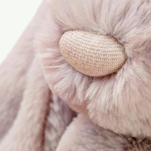 Jellycat Bashful Luxe Rosa Bunny Stuffed Animal, Medium 12 inches - Rabbit & Bunny Plush Toy - Classic Children's Gift thumbnail 5