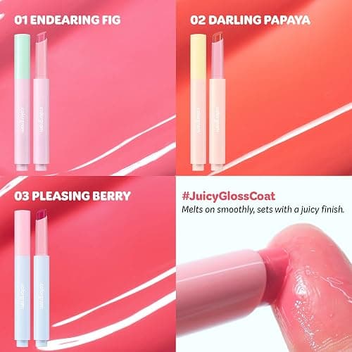 COLORGRAM Fruity Glass Stick 03 Pleasing Berry | Long-Lasting Juicy Lip Tint with Radiant, Glossy Finish | Melting Syrupy Texture for Vibrant, Hydrated Lips | Non-Sticky Shine - Pleasing Berry thumbnail 4