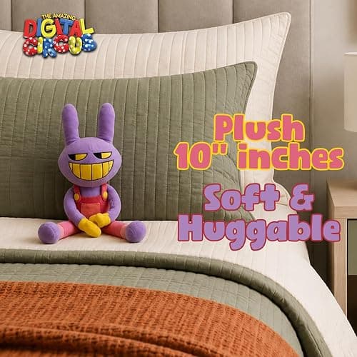Just Toys – The Amazing Digital Circus Jax Plush 10 Inch Collectible | Officially Licensed 10-inch ultra-soft plush. Collect all 4 TADC characters thumbnail 6