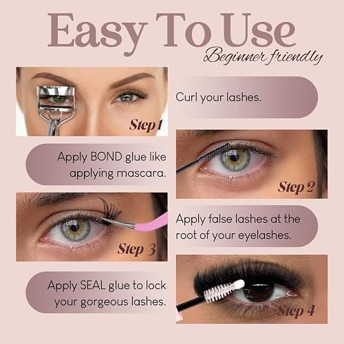 Azenlo Wispy Lash Clusters - 4 Styles 10-16mm DIY Eyelash Extensions, Natural Look Lightweight, Beginner Friendly Reusable 456pcs Individual Lashes for Everyday & Party Use thumbnail 6