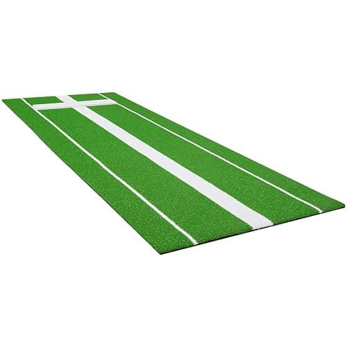 VEVOR 10x3ft Softball/Baseball Pitching Mat with Rubber Mound - Anti-Fade Turf & Anti-Slip Foam Backing, Portable Fastpitch Training Aid for Indoor/Outdoor Practice (Red/Green) thumbnail 4