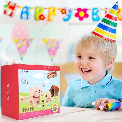 Koonie Talking Plush Golden Retriever Toy Repeats What You Say, Barks and Walks - Electronic Interactive Stuffed Puppy for Kids thumbnail 6