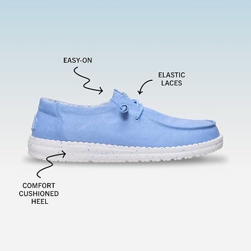 HEYDUDE Wendy Stretch Canvas Women’s Shoes, Women’s Slip-on Loafers, Comfortable & Light-Weight thumbnail 6