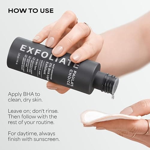 Paula's Choice SKIN PERFECTING 2% BHA Liquid Exfoliant - Face Exfoliating Peel Fights Blackheads & Enlarged Pores - for a Healthy Glow - with Salicylic Acid - Combination & Oily Skin - 30 ml thumbnail 4