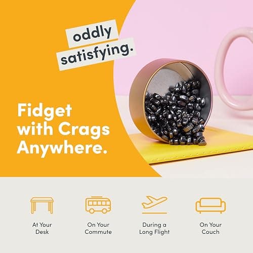 Speks Original Crags Ferrite Putty | 150+ Ferrite Stones in a Tin, Fidget Toy for Stress Relief, Sensory Desk Toy for Adults & Teens 14+ | Dandy, Small thumbnail 5