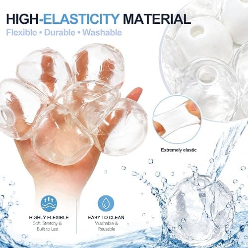 DIY Squishy Making Kit, Stress Ball Making Kit with 10 TPR Skins, 14 Fillers, 14 oz Slime & 7 oz Clay, Make Your Own Squishies, ASMR Sensory Craft Kit, Self-Care Gift for Adults thumbnail 7