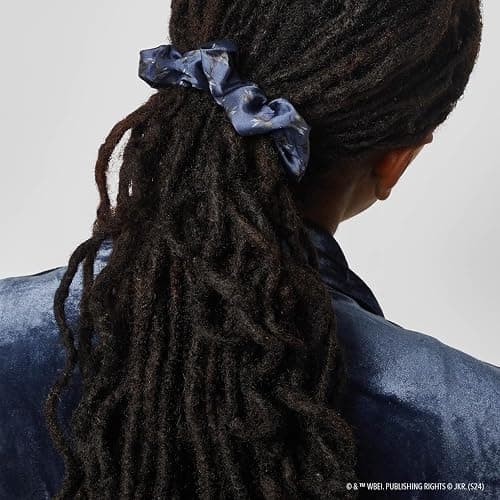 Harry Potter x Kitsch Satin Scrunchies - Softer Than Silk, Damage Free Hair Ties for Girls and Women, Featuring All House Crests - Hair Accessories for All Hair Types, Ideal for Daily Use - Set of 4 - 4 Count (Pack of 1) - Multicolored thumbnail 4