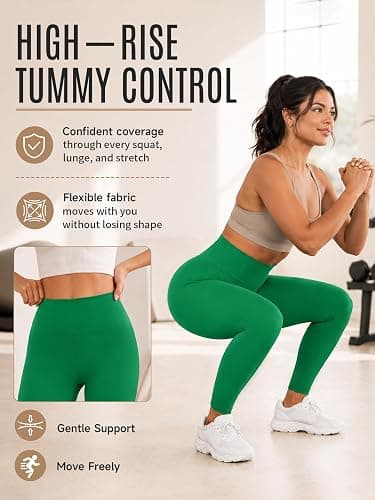 Blue Breath Leggings for Women High Waisted, Buttery Soft Yoga Pants, Non See Through Light Tummy Control Athletic Pants thumbnail 3