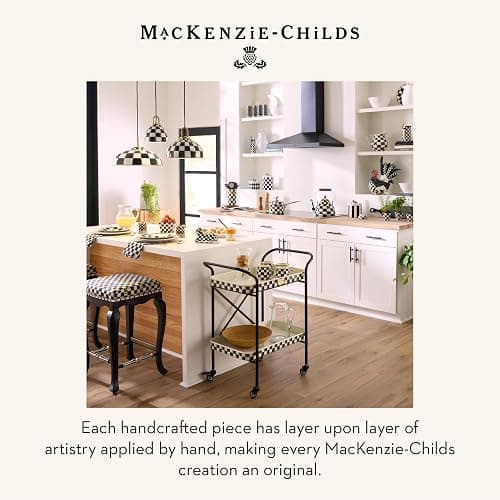 MACKENZIE-CHILDS Acrylic Pitcher with Spout for Water, Lemonade, and Farmhouse Home Decor, 2.5 Quarts, Black Check thumbnail 6