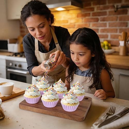 Caperci Heavy Duty Standard Purple Cupcake Liners 150 Counts - Grease-Resistant Paper Muffin Baking Cups, Odorless, No Muffin Pan Needed, Easily Peels (Orchid Bloom) thumbnail 2