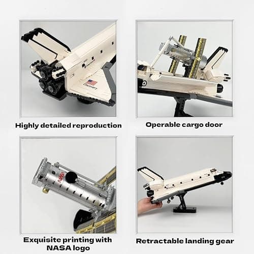 NASA Space Shuttle Discovery Model 1:85 Scale Official Licensed Building Set with Hubble Telescope C56052W thumbnail 4