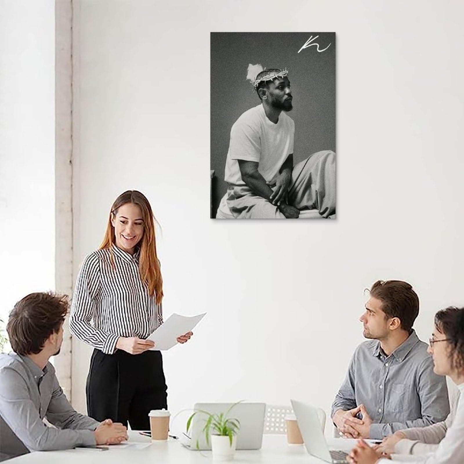 Kendrick Poster Lamar Music Singer Rapper Vintage Music Posters for Room Aesthetic Canvas Wall Art Bedroom Decor12x18inch(30x45cm) thumbnail 5