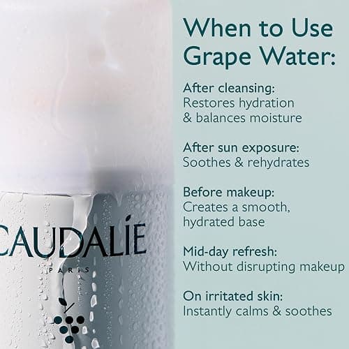 Caudalie Grape Water Moisturizing Face Mist - Soothing Organic Facial Spray to Instantly Hydrate and Strengthen the Skin Barrier, Safe for Sensitive Skin thumbnail 4