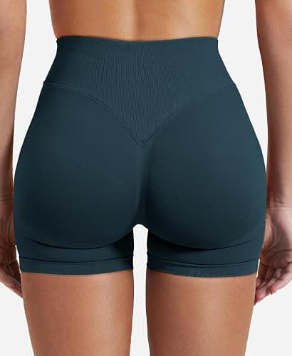 VOYJOY Women Workout Impact Shorts 2.5"/ 3.6"/ 4.5"/ 6" Scrunch Butt Lifting Gym Seamless Booty Biker Shorts thumbnail 6
