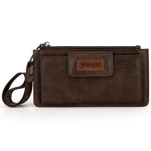 X Wrangler Minimalist Wallet Women Card Cases & Money Organizers Wristlet with Wallet Large Clutch with Coin Purse Smooth Zipper and Rfid Lining thumbnail 6