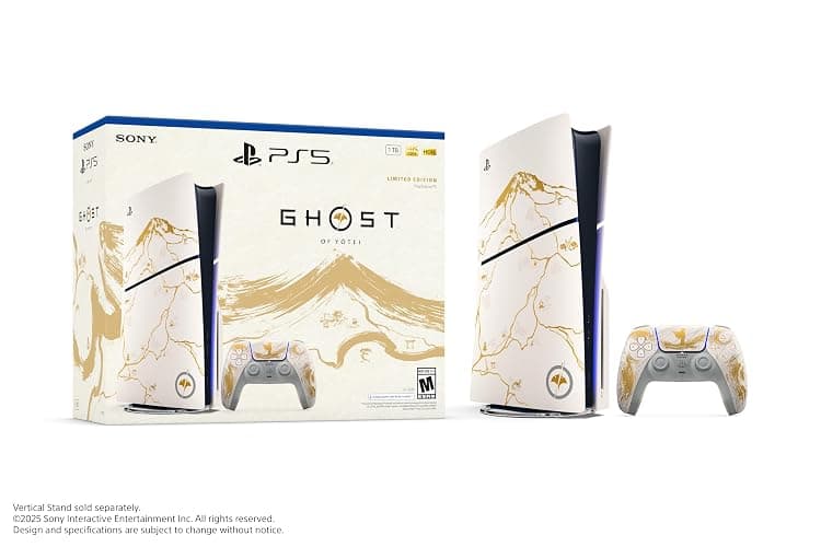 PlayStation®5 Console – Ghost of Yōtei Gold Limited Edition Bundle (slim) thumbnail 6