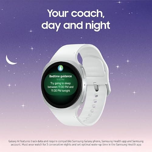 Samsung Galaxy Watch 8 (2025) 44mm Bluetooth Smartwatch, Cushion Design, Fitness Tracker, Sleep Coaching, Running Coach, Energy Score, Heart Rate Tracking, Graphite [US Version, 2 Yr Warranty] thumbnail 2